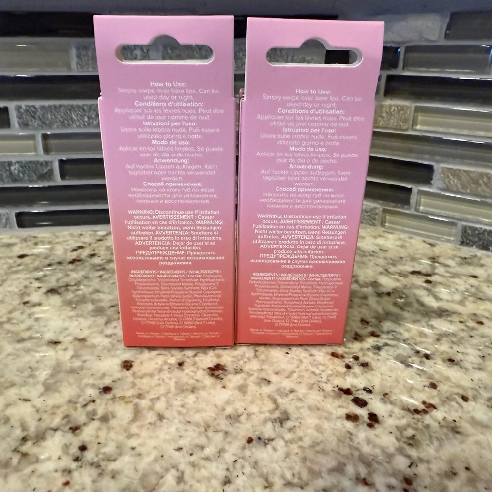 Lottie London Tinted Lip Peptide Duo (Raspberry Jam & Cotton Candy)